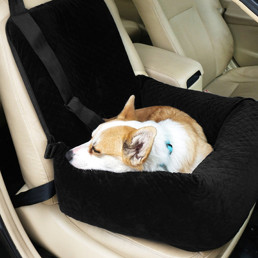 KFX-0512829 Portable Dog Car Seat Cushion - Black Plaid, Gray Plaid, Beige Plaid, Navy Grid, Green Plaid, Coffee Plaid, Pink Plaid - 52x50x58cm