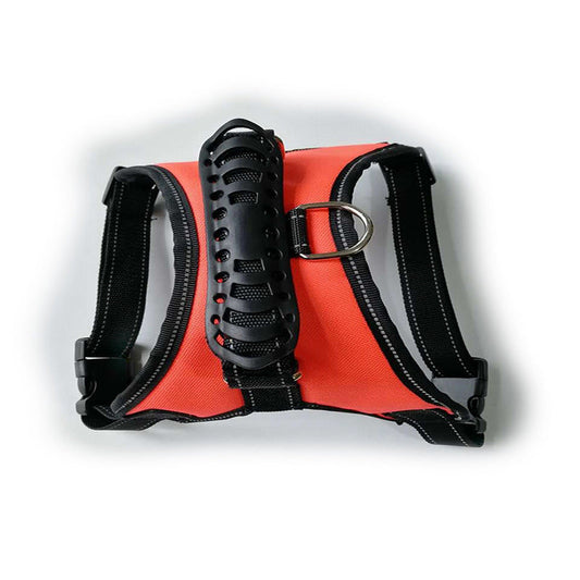 KFX-0513085 Comfortable Non-Strangling Dog Chest Harness - Breathable Oxford & Mesh Fabric for All Dog Sizes