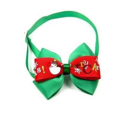 KFX-0516029 Snowman and Snowflake Pattern Pet Clothing for Dogs and Cats - Adjustable Neck Grooming Accessory