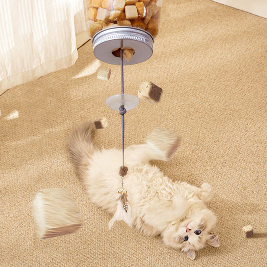 KFX-0519741 Interactive Cat Food Dispensing Toy for Learning and Play
