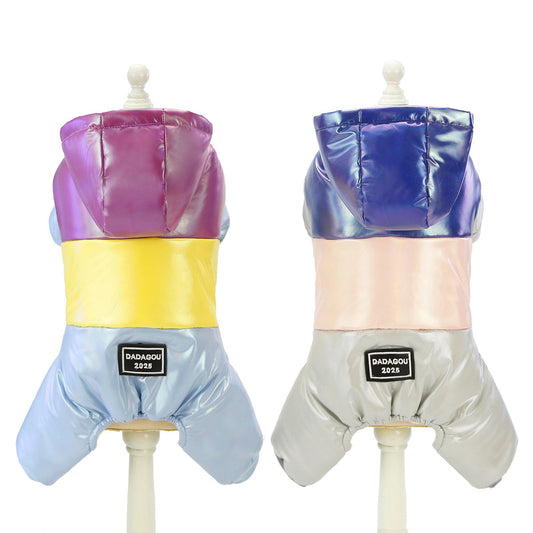 KFX-0523965 Winter Casual Cotton Dog Clothes in Yellow and Pink for All Sizes
