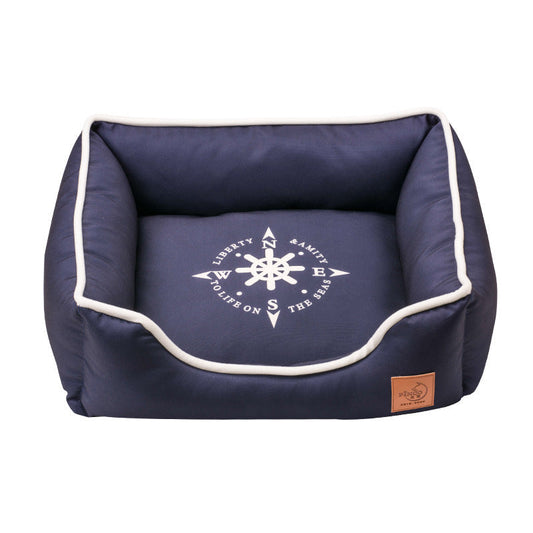 KFX-0546621 Washable Removable Pet Nest in Cloth - Rudder, Anchor, Compass Designs