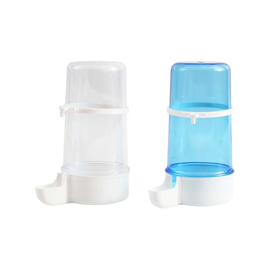 KFX-0550333 Large Blue and White PP Water Pipe for Birds, Ideal for Cages with 1-1.5cm Wire Spacing