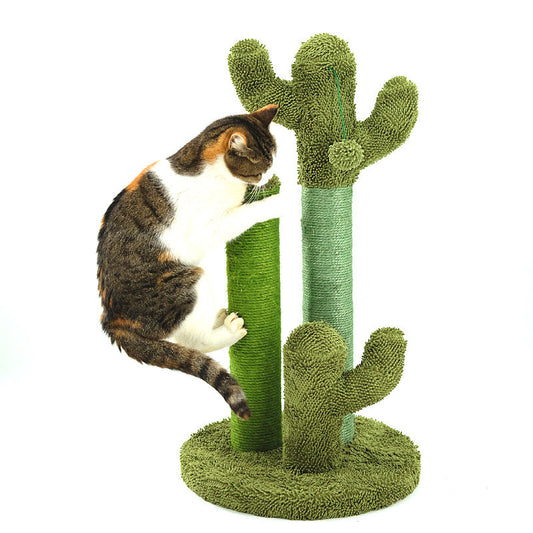 KFX-0555581 Plush Cat Scratching and Climbing Cactus Tree - 68CM & 53CM Height Options