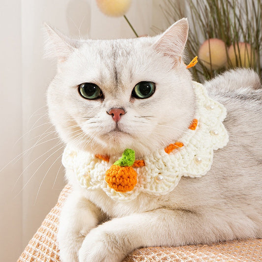 KFX-0560061 Cat Knitted Scarf Necklace in Various Colors and Patterns