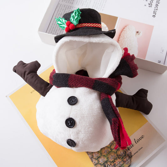KFX-0583485 Snowman Costume for Pets - Fun Christmas Apparel in Sizes S, M, L, XL