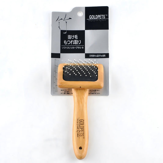 KFX-0596413 Bamboo and Stainless Steel Air Cushion Comb for Pets with Soft Latex Design