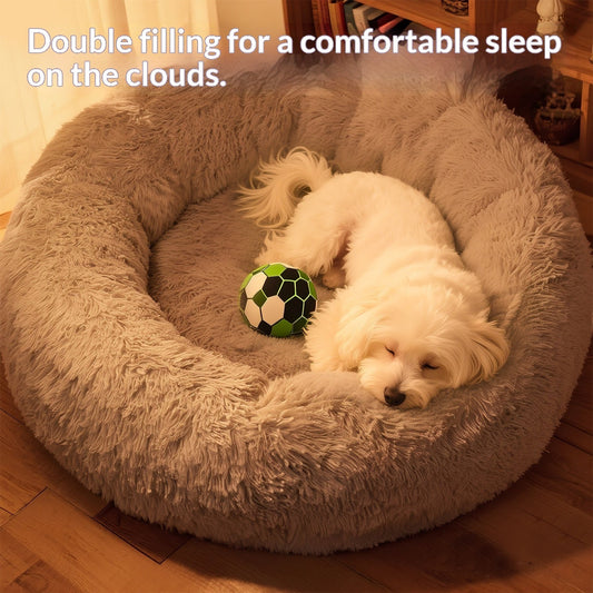 KFX-0627645 Warm Suede Dog Sleeping Kennel in Multiple Colors and Sizes