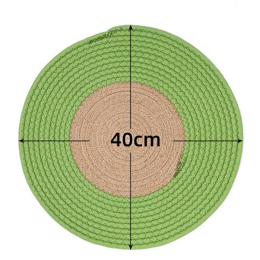 KFX-0640957 Japanese Cat Claw Grinding Mattress - Cotton Thread, 40cm Diameter, Available in Various Colors