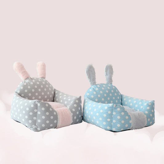 KFX-0643133 Removable and Washable Pet Nest with Soft Artificial Short Plush Fabric - Multiple Sizes Available