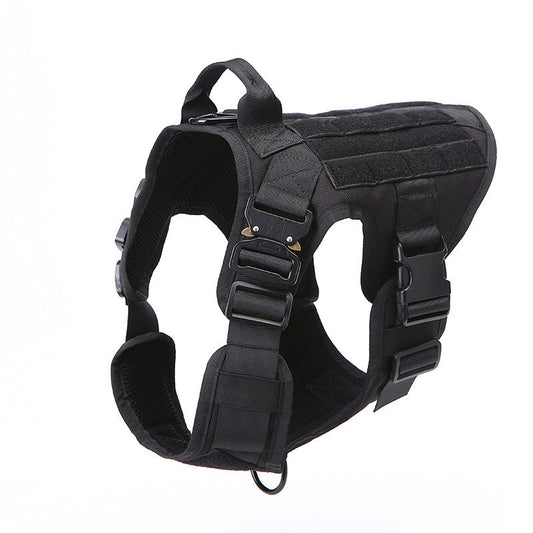 KFX-0665405 Tactical Dog Vest Backpack with Leash, 1000D Nylon, Multiple Sizes & Colors Available