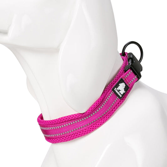 KFX-0668093 Adjustable Reflective Nylon Dog Collar for Outdoor and Indoor Use