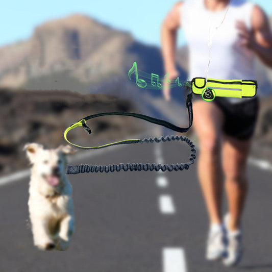 KFX-0677437 Waterproof Sports Running Waist Bag with Leash - Durable Polyester, Multiple Color Options