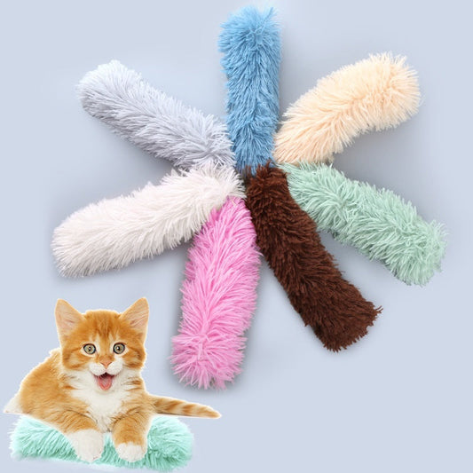 KFX-0678461 Cat Self-Hi Plush Toy with Catnip and Bite-Resistant Material - Multiple Colors Available, 30cm Long