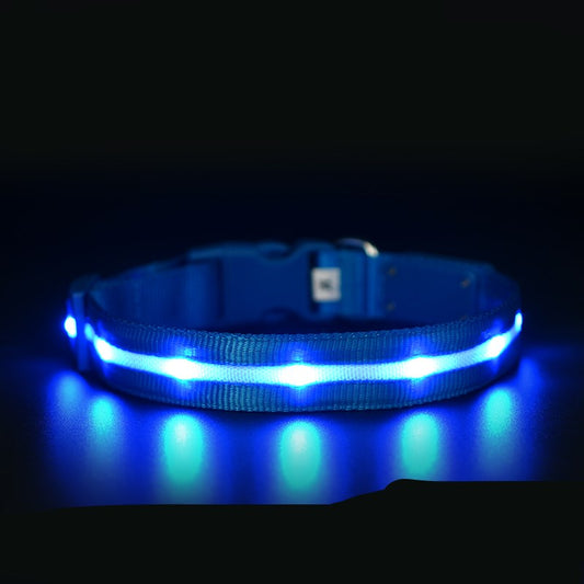 KFX-0700861 Luminous USB Charging Pet Collar - Multiple Color Options Available