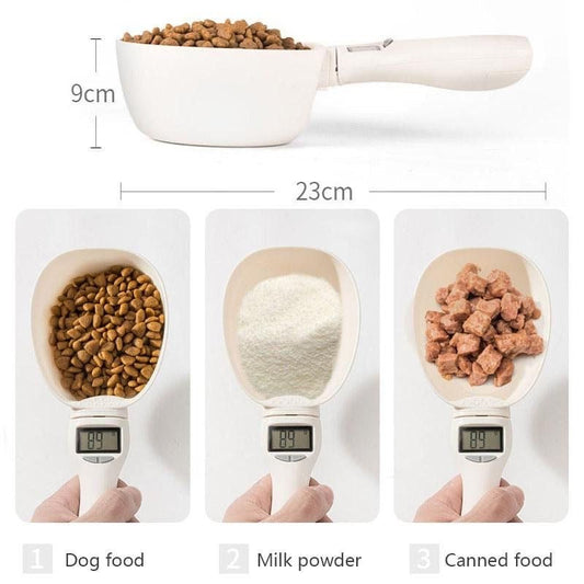 KFX-0707901 Digital Pet Food Scale with LCD Display - Precision Measuring Spoon for Accurate Dog and Cat Feeding