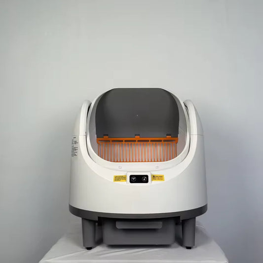 KFX-072531 Smart Cat Litter Box with Dual Channel Automatic Cleaning and UV Deodorizing - 68L Capacity