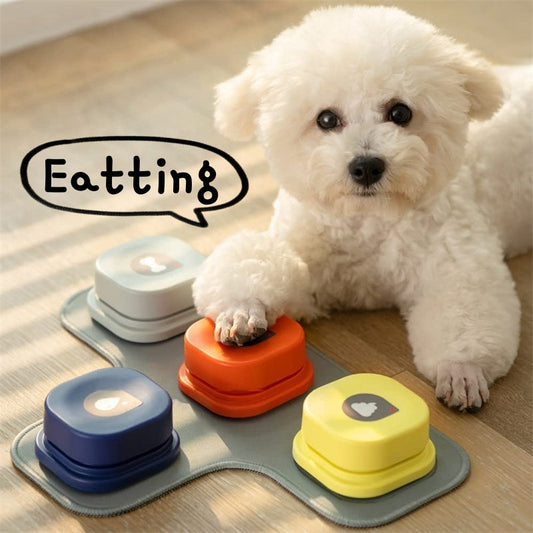 KFX-0726717 Pet Communication Button - Recordable One-Click Toy for Dogs and Cats, Durable and Portable with Multiple Color Options
