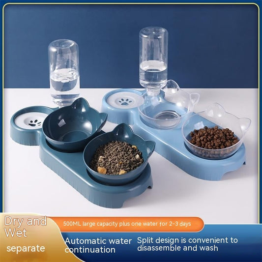 KFX-0737597 Anti-tumble Automatic Cat Feeding Water Fountain in Various Colors