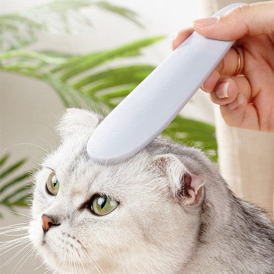 KFX-0754493 Cat Grooming Comb with Massage Function for Shedding and Hair Removal, Portable and Safe for Long and Short Hair Pets