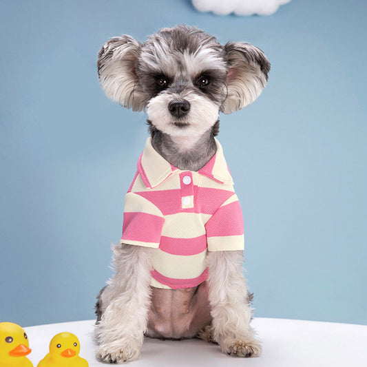 KFX-0762813 Striped Two-Legged Pet Clothing for Dogs in Multiple Colors and Sizes