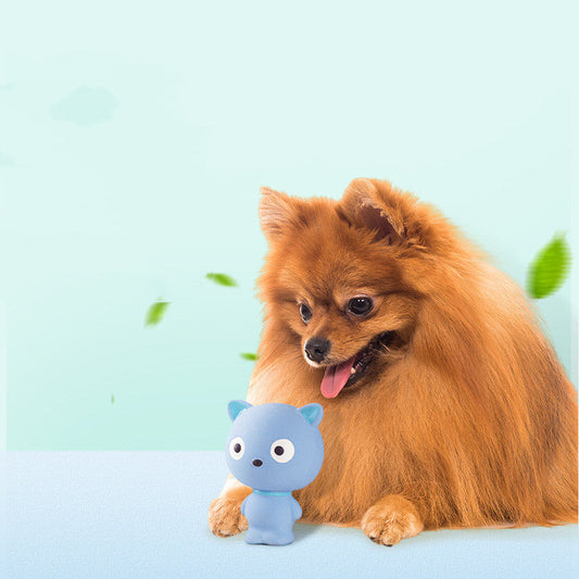 KFX-0765245 Interactive Elf Cat Sound Toy for Training and Entertainment - Latex Material