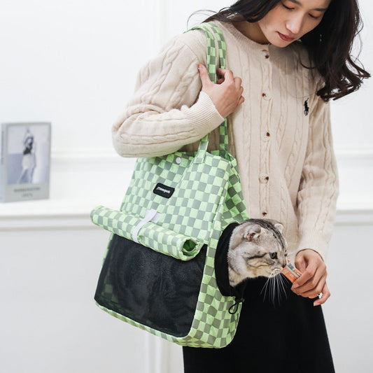 KFX-0766653 Medium Soft-sided Portable Cat Bag - Multi-color Pet Carrier for Travel