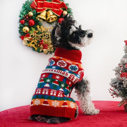 KFX-0768189 Cozy Turtleneck Sweater for Dogs - Wool Winter Wear, Available in S-XXL