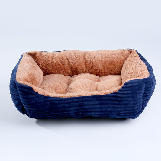 KFX-0779965 Cozy Candy Color Square Pet Bed for Dogs and Cats - Various Sizes Available
