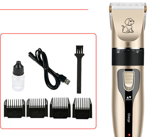 KFX-0793021 Pet Electric Hair Clipper Set with Ceramic Blade and Accessories