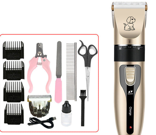 KFX-0793021 Pet Electric Hair Clipper Set with Ceramic Blade and Accessories