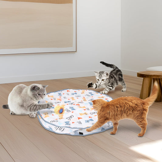 KFX-0848701 Interactive Motion-Activated Cat Toy Ball with Rechargeable Battery for Indoor Play