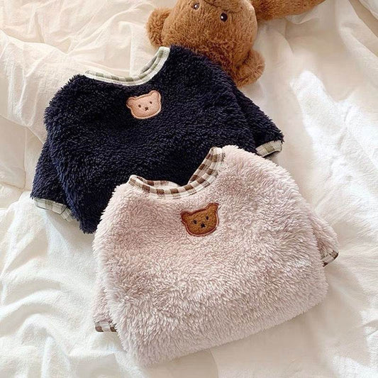 KFX-0896061 Navy Blue and Pink Solid Color Clothes for Female Pomeranian Yorkshire Teddy Puppies