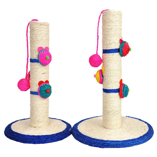 KFX-0907197 Sisal Cat Scratching Column with Round Base - Available in Trumpet and Large Sizes
