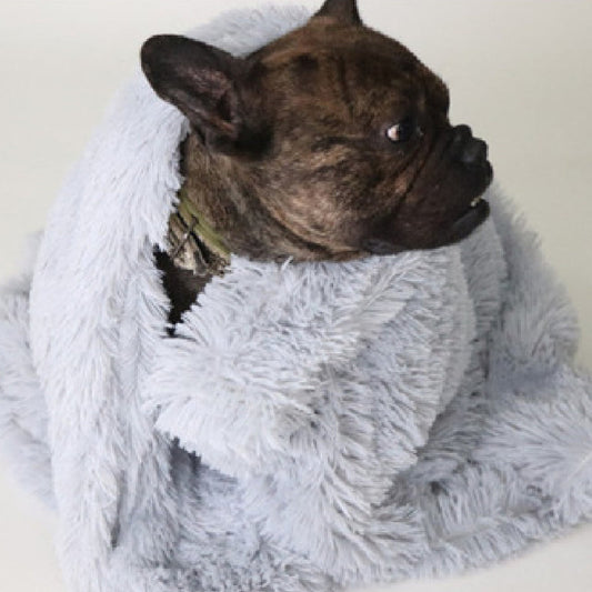 KFX-0908861 Soft Plush Pet Blanket for Dogs and Cats - Warm, Comfortable, Easy to Clean