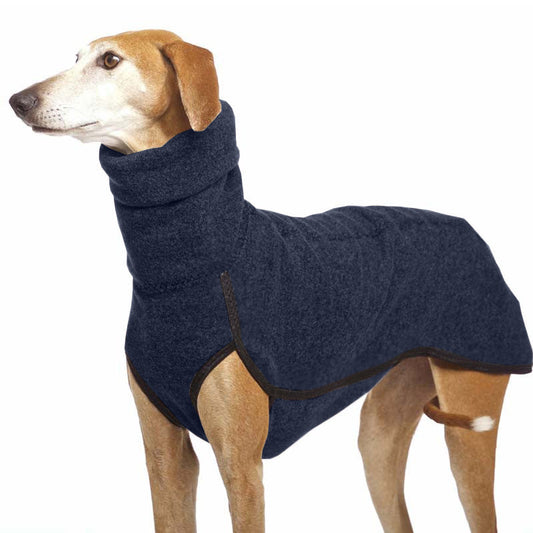 KFX-0916925 Warm Bunny Fleece High Collar Pet Clothes for Big Dogs and Puppies in Multiple Colors and Sizes