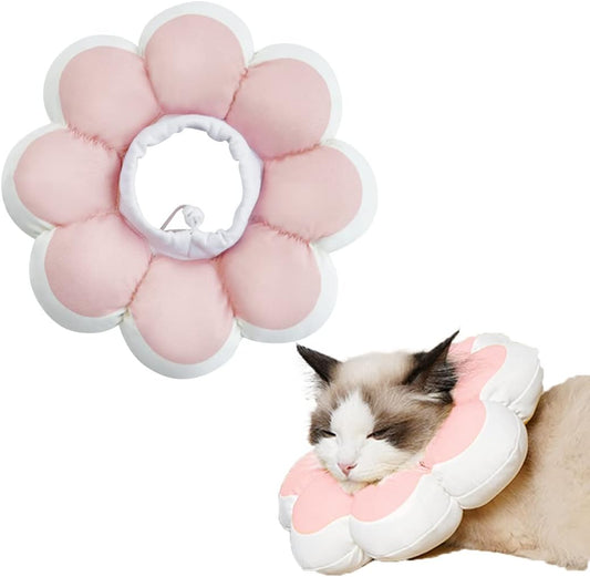 KFX-0919997 Soft Breathable Recovery Cone for Cats and Puppies - Easy-to-Clean E-Collar for Post-Surgery Care