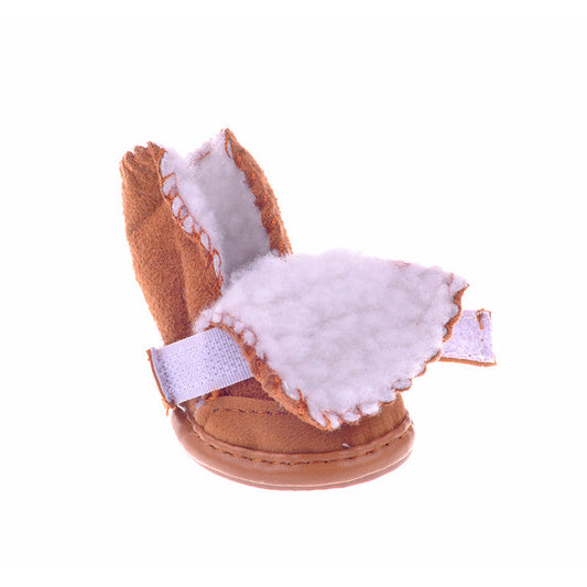 KFX-0925117 Warm Snow Boots for Small Dogs - Cotton & Rubber Sole Puppy Footwear