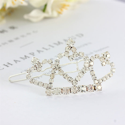 KFX-0944573 Rhinestone Crown Headdress for Pets - Available in White, Pink, and Blue