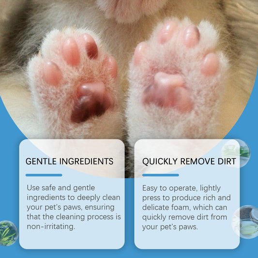 KFX-0947389 Pet Foot Cleaner Foam for Easy Paw and Foot Care - 100ml