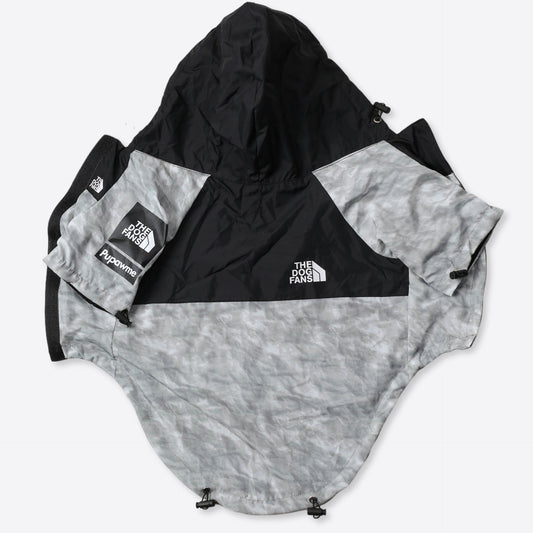 KFX-0952893 Large Dog Shell Jacket in Waste Paper Print - Sizes S to 5XL