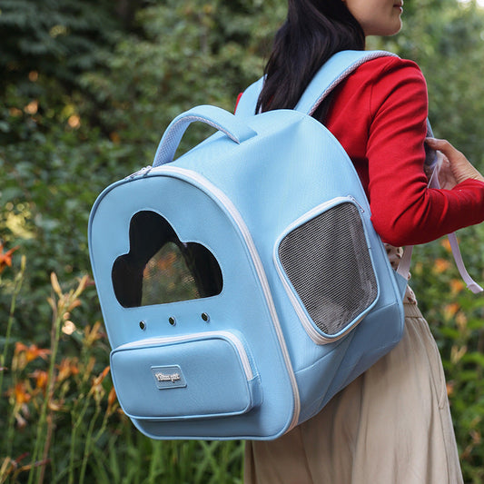 KFX-0990269 Soft Nylon Cat Carrier Bag with Large Capacity and Panoramic Design in Assorted Colors
