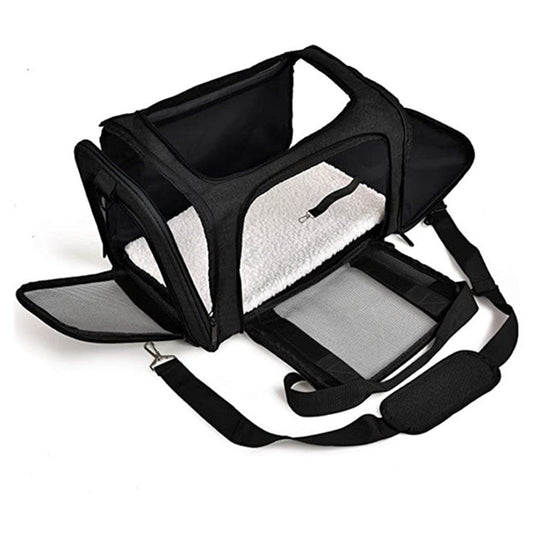 KFX-1001789 One-Shoulder Pet Transport Bag - Easy Carry Oxford Pet Bag for Cats and Dogs