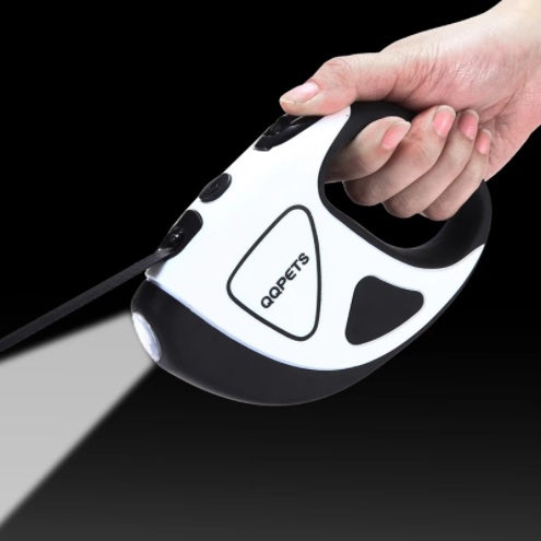 KFX-1005117 Automatic Retractable Dog Leash with LED Light and Anti-Slip Handle, 3m/5m Durable Braid Pet Supply
