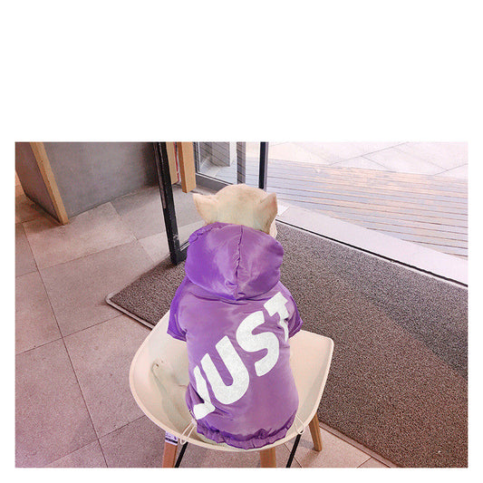 KFX-1015229 Cozy Purple Winter Dog Cotton Clothes for Warmth and Style