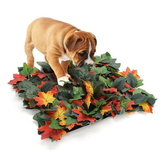 KFX-1015869 Pet Jungle Feeding Mat - Washable Sniffing Blanket for Engaging Pet Playtime - 55x50CM