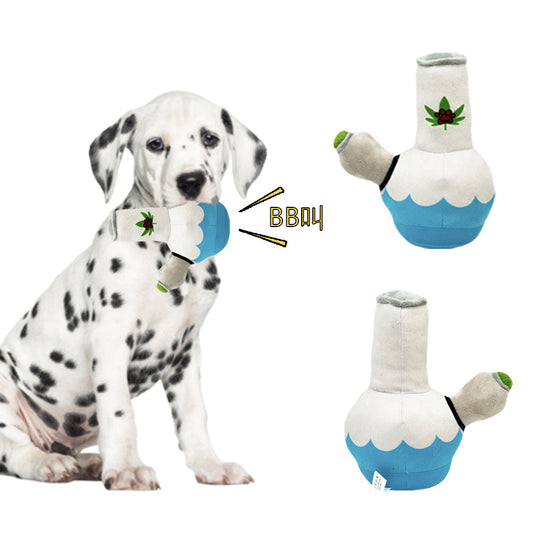 KFX-1019453 Bite-Resistant Plush Pet Toy - Creative Kettle Doll Design, 24cm