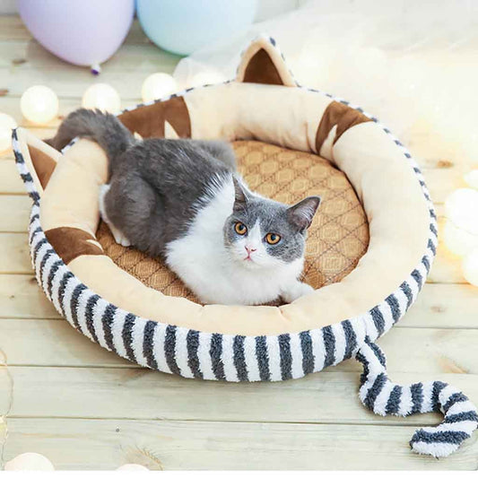 KFX-1020861 Non-Removable Pet Bed Mat for Small Dogs and Cats, Soft and Comfortable, Detachable Design in Multiple Colors and Sizes