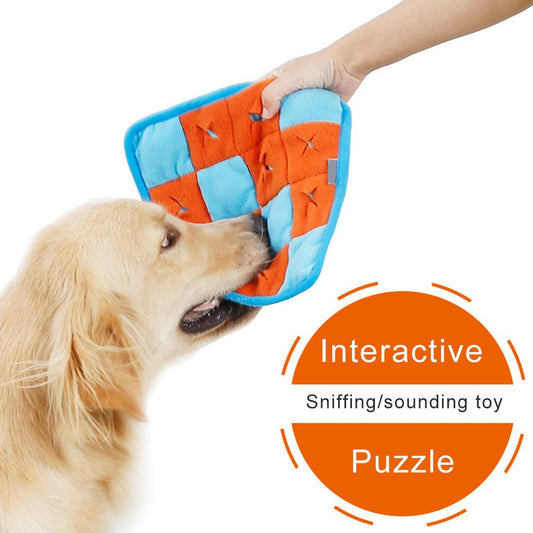 KFX-1021629 Sniffing Training Toy for Dogs with Sound - Fleece & Oxford Cloth Play Mat