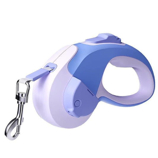 KFX-1037885 Retractable Pet Leash with Light - 3M & 5M ABS Nylon Rope for Outings